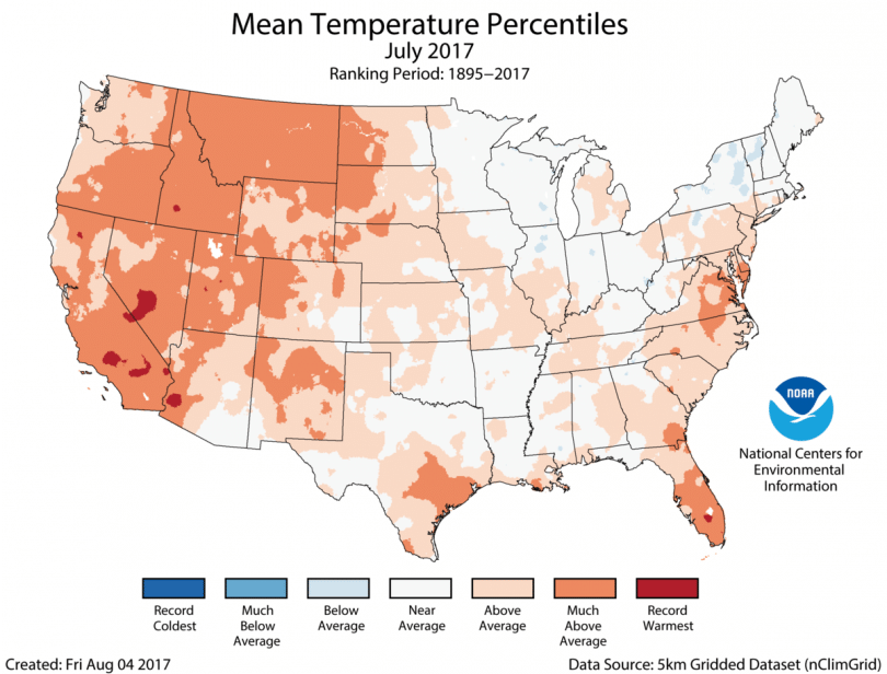 july temperatures