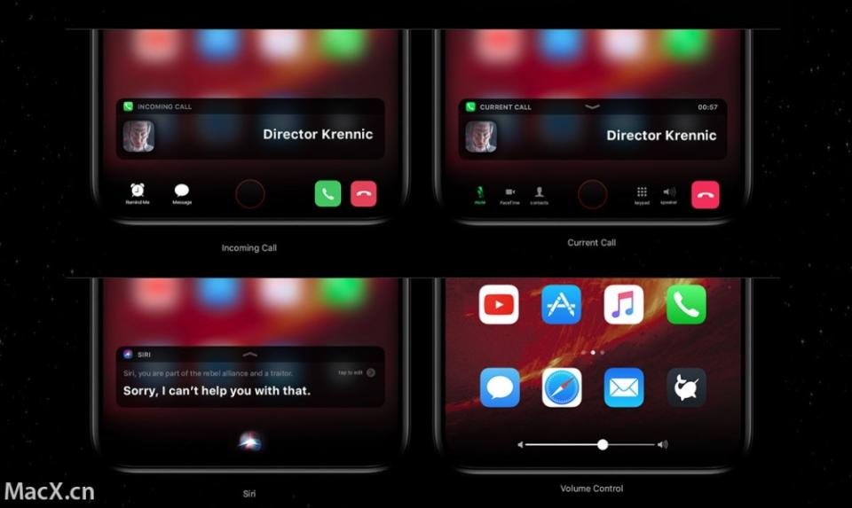 全新iPhone 8 概念渲染，這HomeBar 概念很有意思