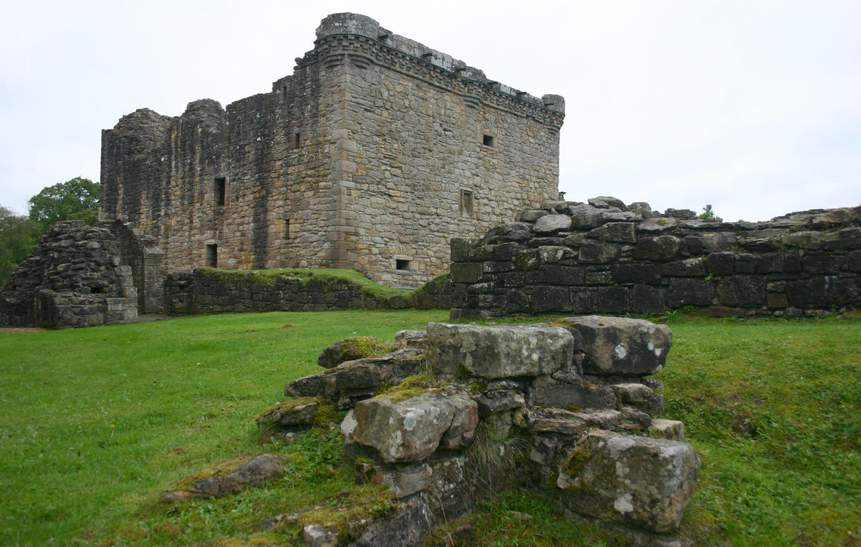 Craignethan Castle, which was under siege by a "very angry badger."&nbsp; (Photo: theasis via Getty Images)