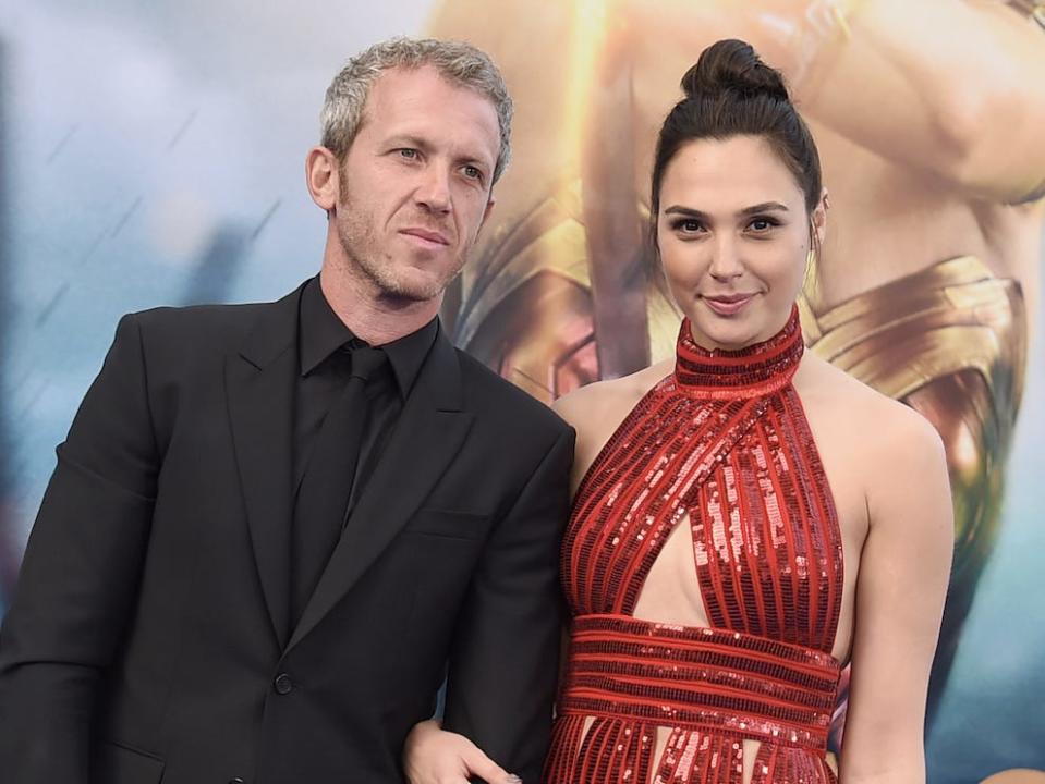 Gal Gadot and husband Yaron Varsano at the 2017 premiere of "Wonder Woman."