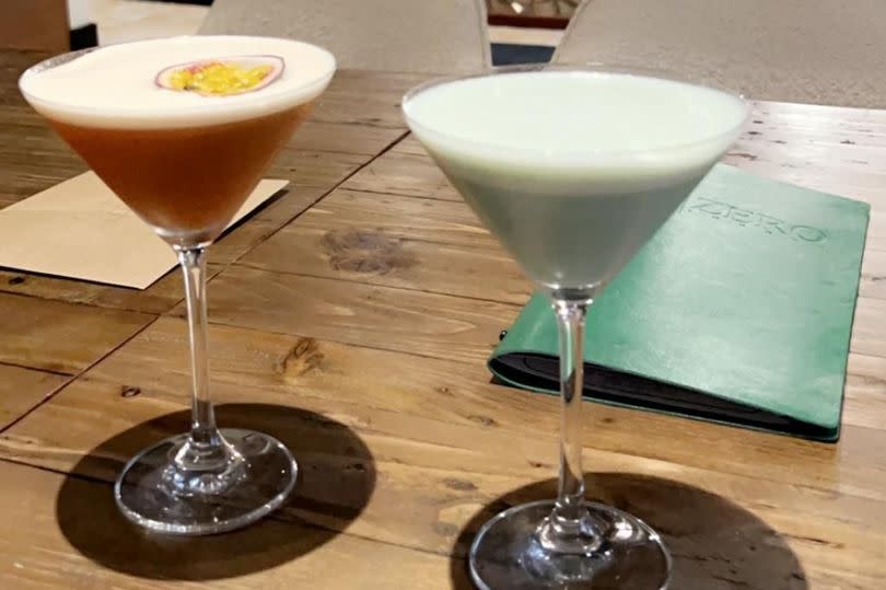 Cocktails in a new restaurant inside a Welsh pub