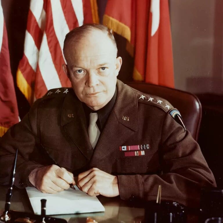 Dwight David &quot;Ike&quot; Eisenhower fue un oficial militar y presidente de EE.UU. entre 1953 y 1961