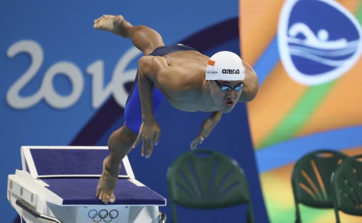 Quah Zheng Wen at the Rio Olympics in August 2016. Photo: Getty Images