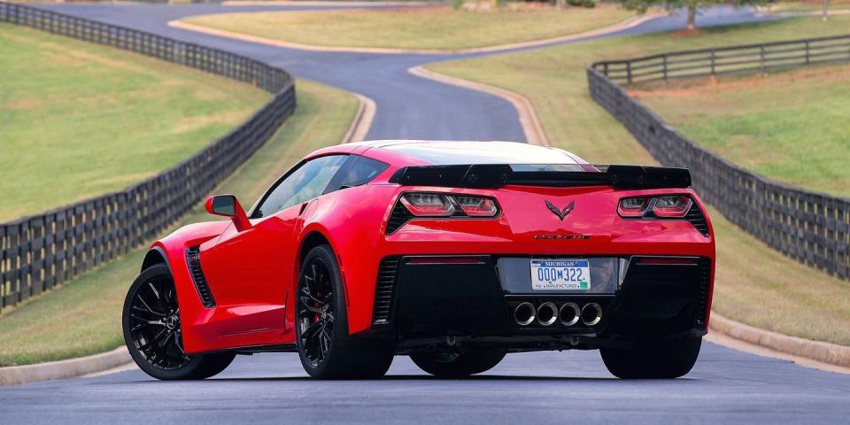 The Chevrolet C7 Corvette Z06's Spoiler