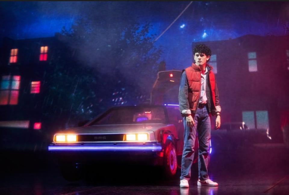 Casey Likes stars as Marty McFly in "Back to the Future: The Musical."