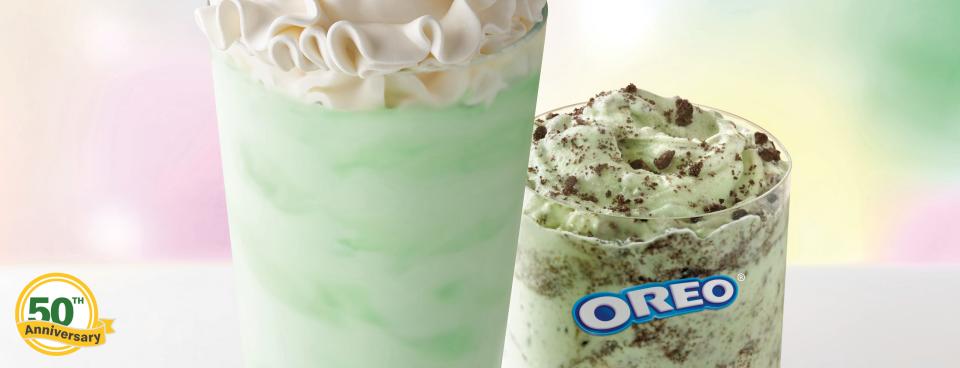 McDonald's is bringing back its Shamrock Shake along with a new Oreo Shamrock McFlurry Feb. 19.