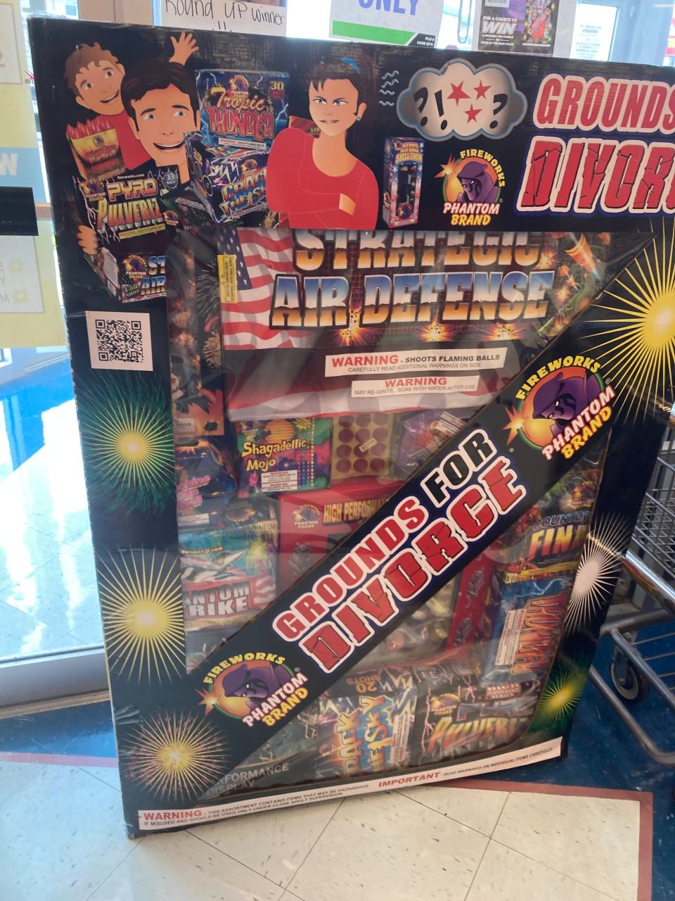 A combo package awaits purchase at the Daytona Beach Phantom Fireworks on Saturday