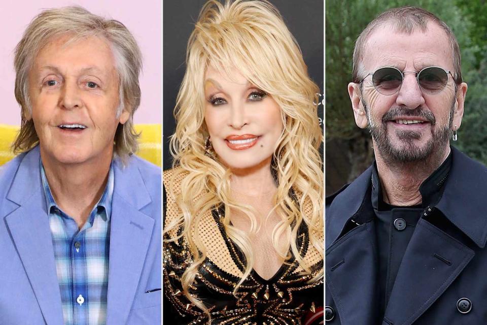 <p>Tim P. Whitby/Getty, Jason Kempin/Getty, Chris Jackson/Getty</p> Paul McCartney; Dolly Parton; Ringo Starr