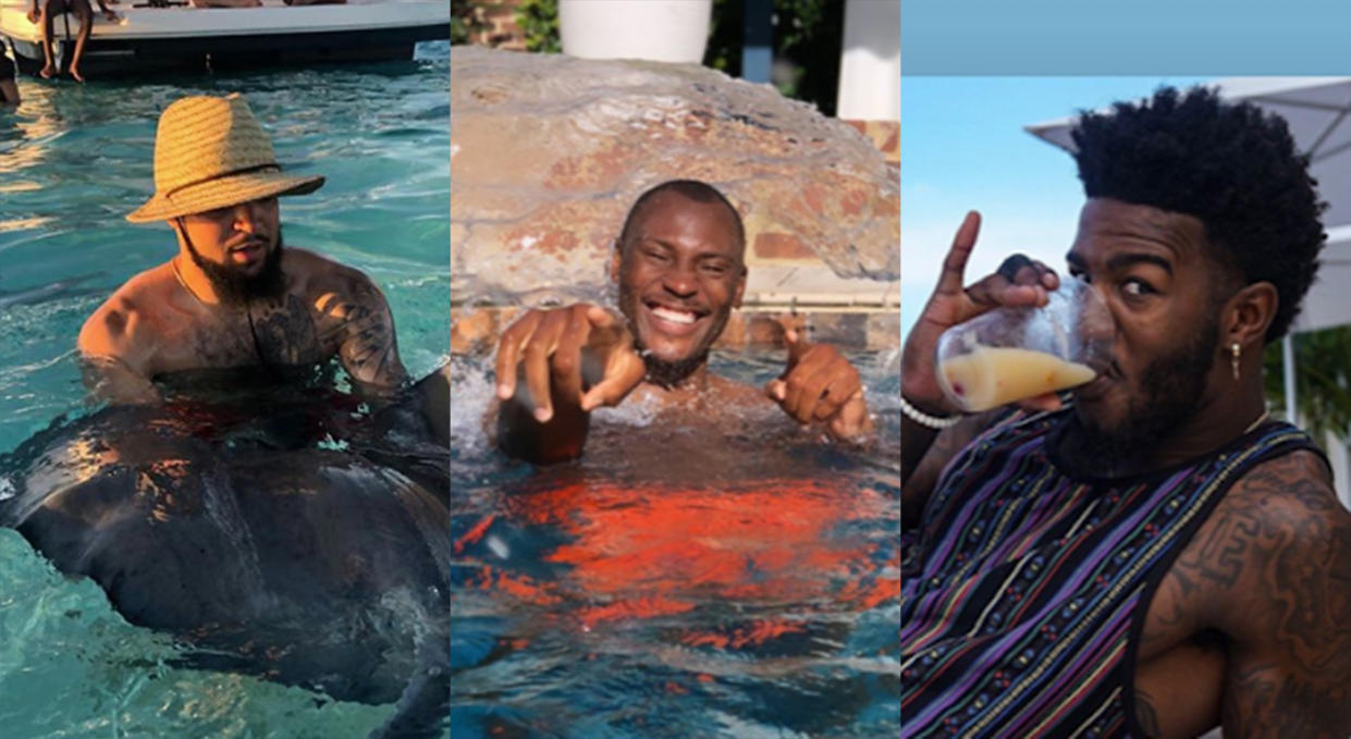 These NBA stars certainly aren't wasting the final days of summer. (Instagram)