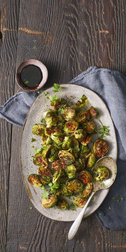 Roasted Sweet & Sour Brussels Sprouts