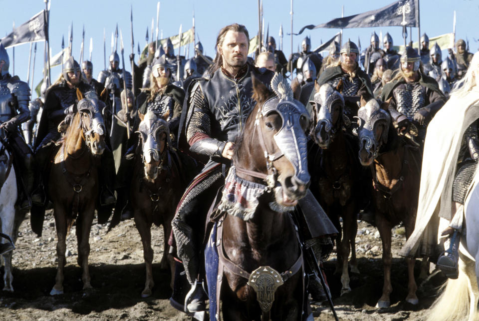 Viggo Mortensen as Middle-earth’s newly returned king, Aragorn. (Photo: New Line/courtesy Everett Collection)