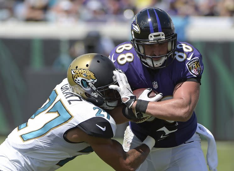 Dennis Pitta was released by the Ravens. (AP)