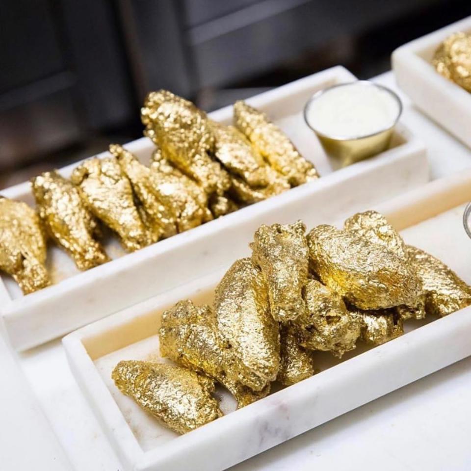 Foodgod 24K Gold Wings, The Ainsworth; New York: $1,000