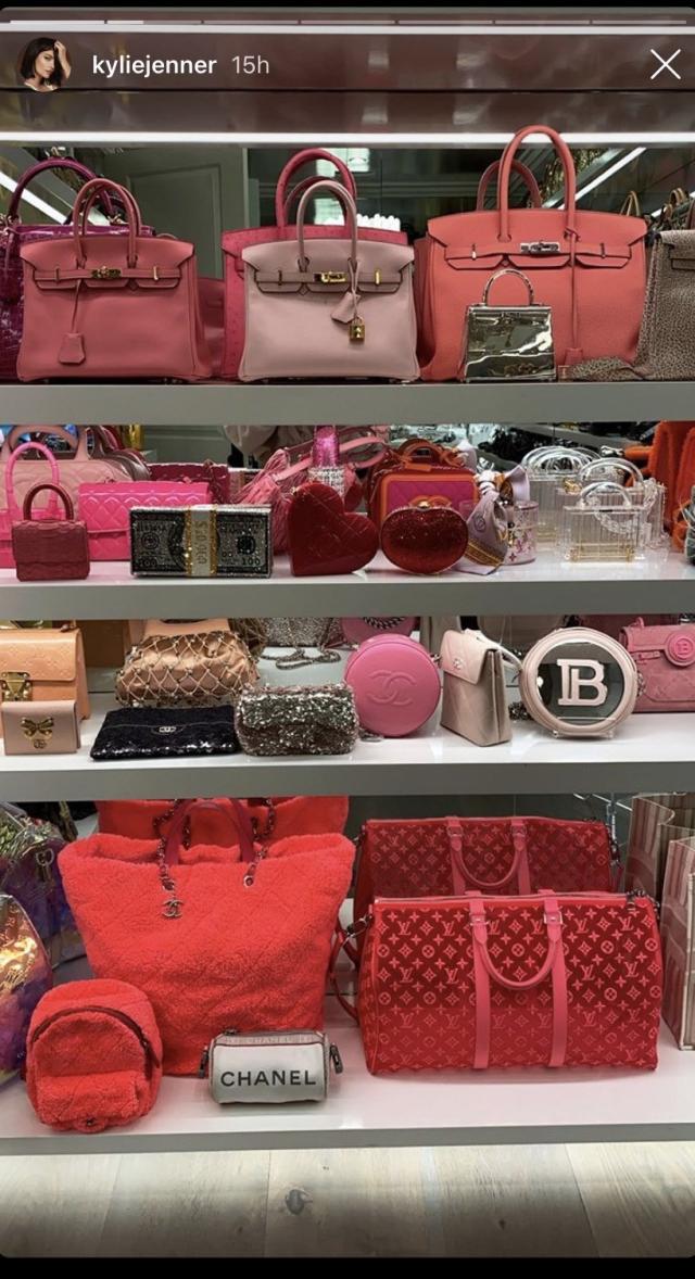 Kylie Jenner Just Showed Off Her Massive $1 Million Handbag Closet