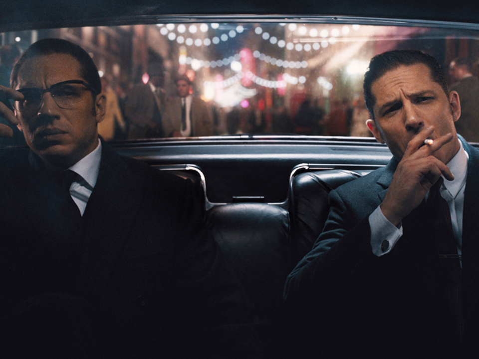 <p>Universal Pictures</p><p>Tom Hardy gives arguably his best leading performance as a pair of notorious gangster twins who charmed and terrorized London during the 1960s. Ronald and Reggie Kray may look identical, but they have exceedingly different personalities - as well as trajectories through life.</p>