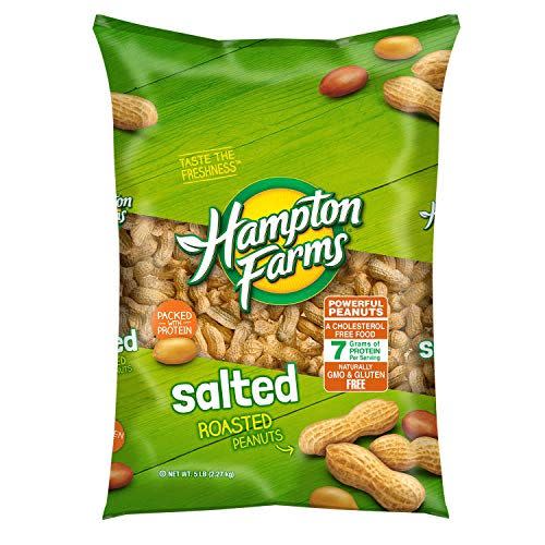 <p><strong>Hampton Farms</strong></p><p>amazon.com</p><p><a href="http://www.amazon.com/dp/B00OH27GW2/?tag=syn-yahoo-20&ascsubtag=%5Bartid%7C10055.g.26630133%5Bsrc%7Cyahoo-us" rel="nofollow noopener" target="_blank" data-ylk="slk:Shop Now;elm:context_link;itc:0;sec:content-canvas" class="link ">Shop Now</a></p><p>What’s better than a classic ballpark snack like <a href="https://www.goodhousekeeping.com/home/gardening/a20706839/growing-peanuts/" rel="nofollow noopener" target="_blank" data-ylk="slk:peanuts;elm:context_link;itc:0;sec:content-canvas" class="link ">peanuts</a>?! These legumes are loaded with 4 grams of fiber, 8 grams of protein and key minerals and antioxidants that make them as good for you as they are filling.</p>