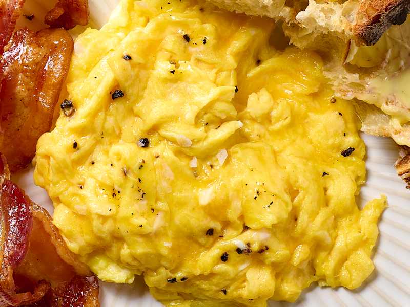 Scrambled eggs.