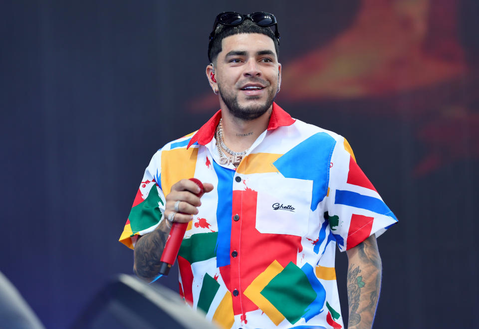 PHILADELPHIA, PENNSYLVANIA - SEPTEMBER 04: Ryan Castro performs onstage during 2022 Made In America at Benjamin Franklin Parkway on September 04, 2022 in Philadelphia, Pennsylvania. (Photo by Theo Wargo/Getty Images for Roc Nation)