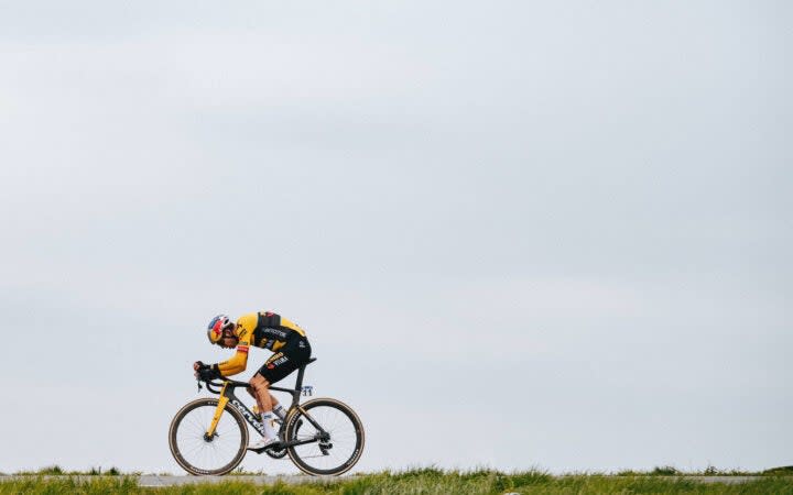 <span class="article__caption">Wout van Aert has been dominant all spring but saw the sheen taken off at De Ronde.</span> (Photo: Gruber Images)