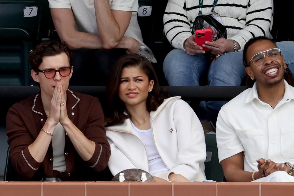 tom holland and zendaya at bnp paribas open 2024