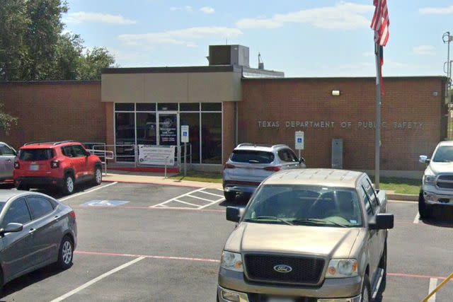 View of the Texas Department of Public Safety Office in Brenham, Texas, before the crash