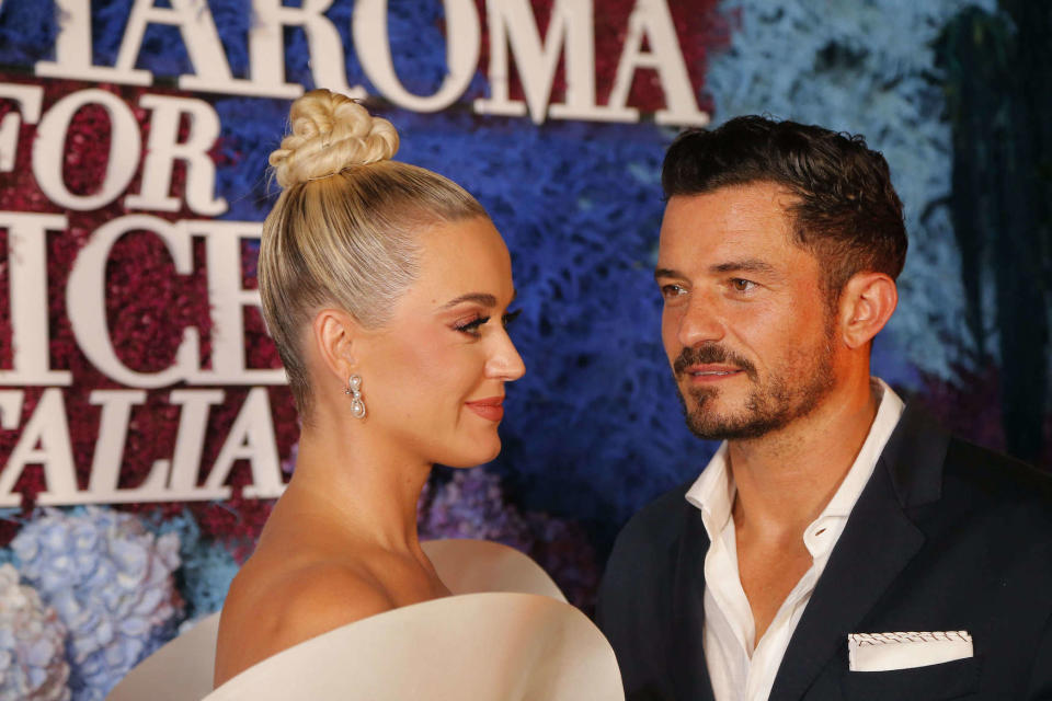 Katy Perry et Orlando Bloom au gala Luisaviaroma à Capri