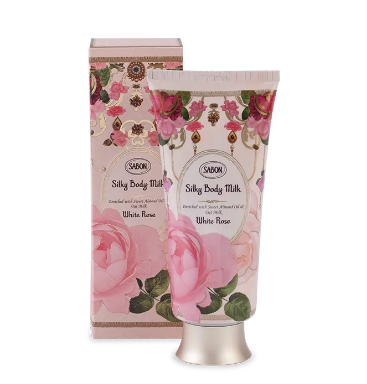 SABON白玫瑰絲綢身體乳液200ml NT$1,380圖片來源：SABON