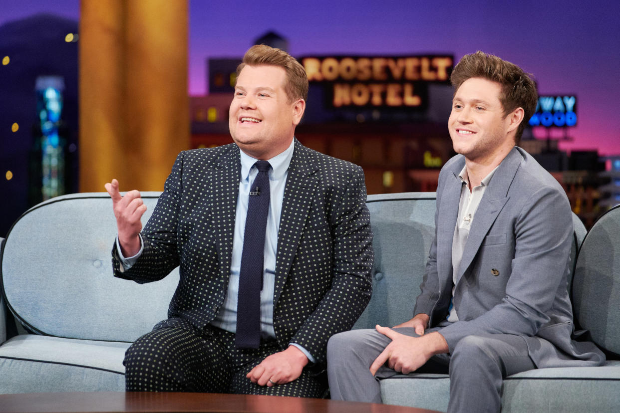 LOS ANGELES - MARCH 10: The Late Late Show with James Corden airing Monday, March 9, 2020, with guests Thandie Newton and Niall Horan. (Photo by Terence Patrick/CBS via Getty Images)