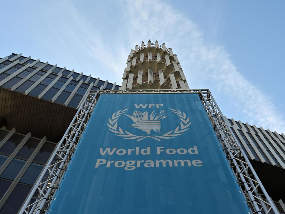 exterior of The World Food Programme (WFP) headquarters in Rome