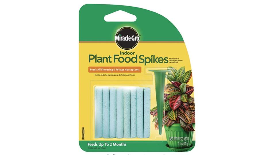 Save yourself the hassle of fertilizing your plants by grabbing these indoor food spikes.