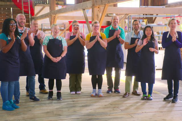 <p>Courtesy of Netflix</p> Blue Ribbon Baking Championship contestants