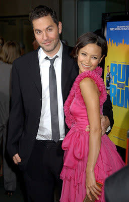 Ol Parker and Thandie Newton at the Los Angeles premiere of Picturehouse's Run, Fat Boy, Run