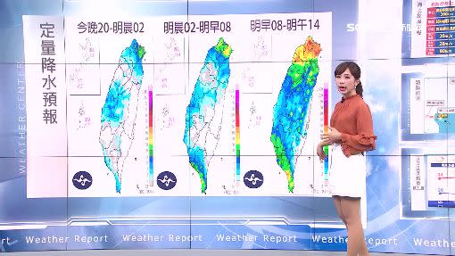 周一全台有雨。