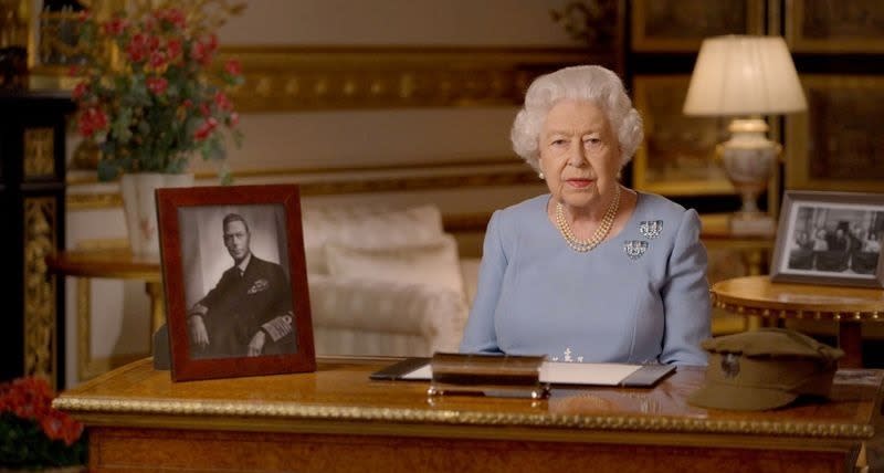 Queen Elizabeth in an address to the nation