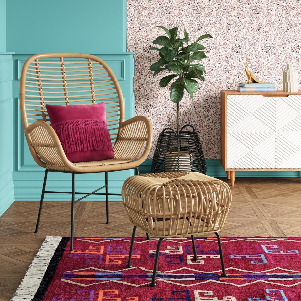 Opalhouse Lily Rattan Arm Chair with Metal Legs. (Photo: Target)