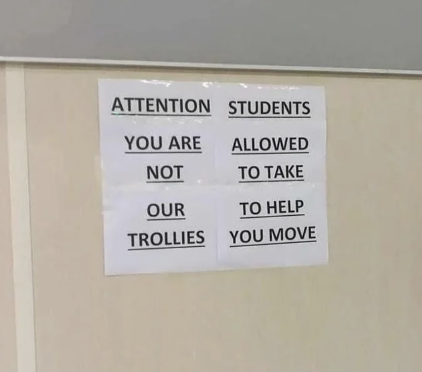 You were not allow in. Are you allowed to. Students not allowed. You are not allowed to take pictures.