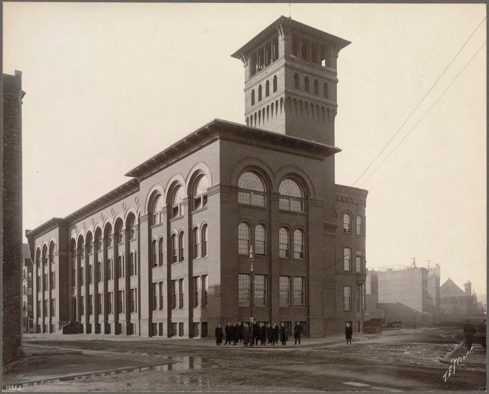 Mechanical Arts High School (later Boston Technical High School until 1987) in Boston in the early 1900s.