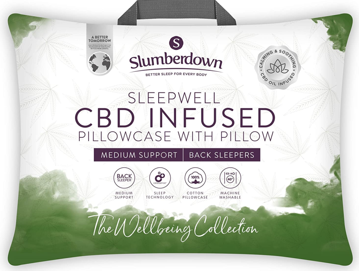 Slumberdown CBD Infused White Pillow