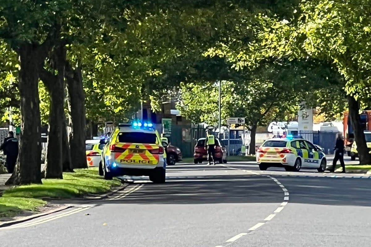 The scene in Ascot Drive, Derby, on Friday  (Gary Lloyd / Facebook)