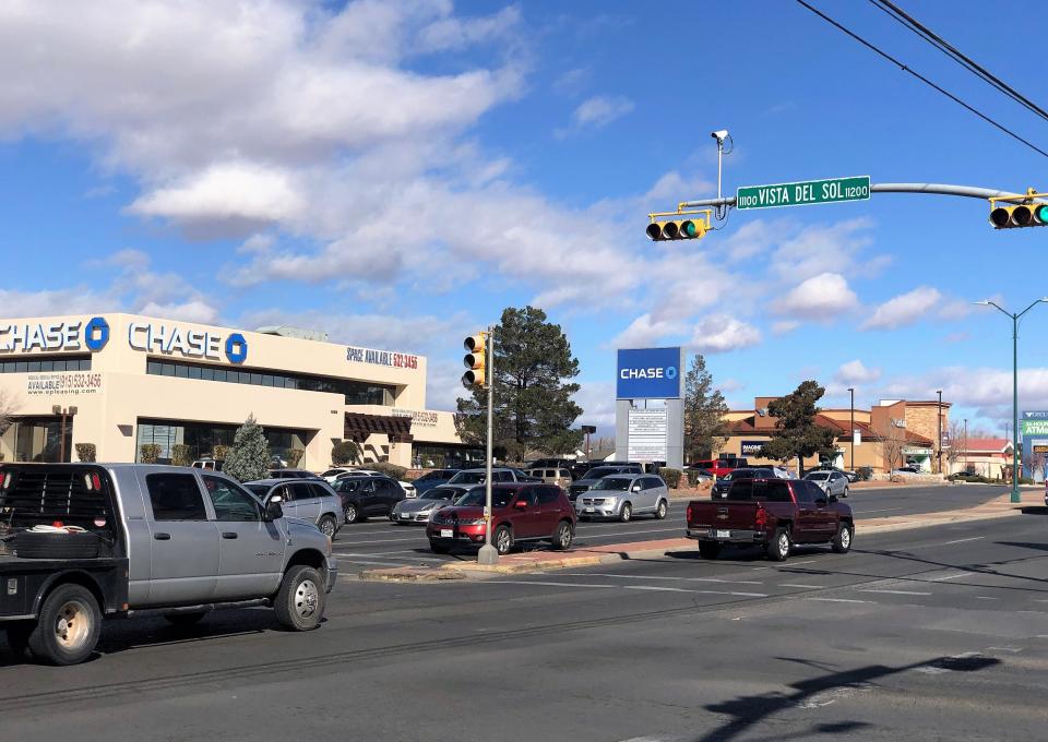 The busy intersection of Lee Trevino and Vista del Sol drives in East El Paso, as shown Wednesday, will be affected by El Paso Water's four-month project to replace water mains under Lee Trevino.