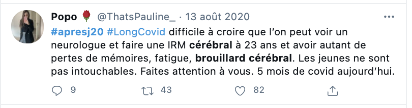 Des malades témoignent des effets du SARS-COV-2 sur le cerveau.