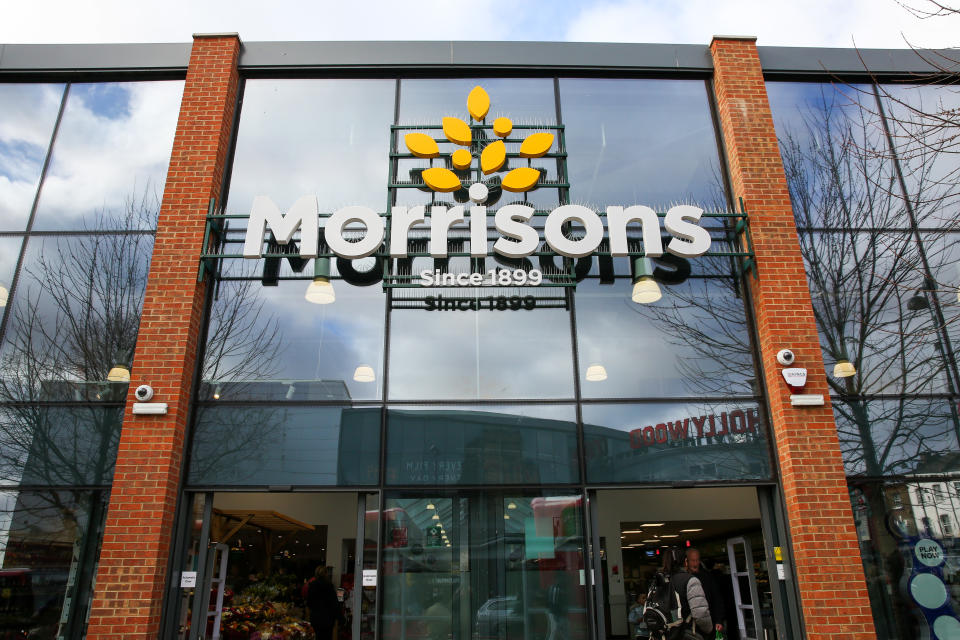 LONDON, UNITED KINGDOM - 2020/02/17: An Exterior view of Morrisons in London. (Photo by Dinendra Haria/SOPA Images/LightRocket via Getty Images)