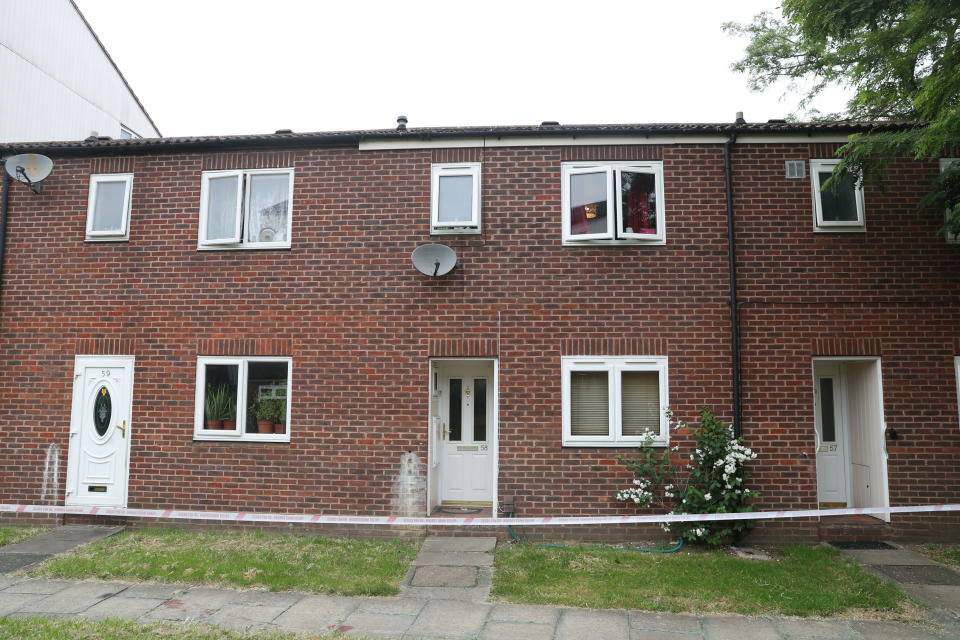 A police cordon was put around the property (Picture: PA)