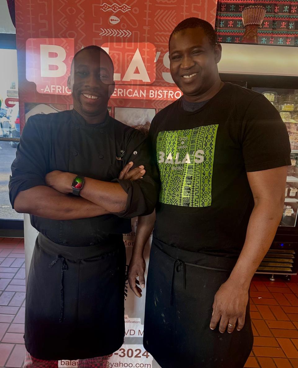 Bala’s Bistro owners Bala Tounkara and Mady Magassa. The Memphis restaurant in Whitehaven is known for its authentic West African offerings.
