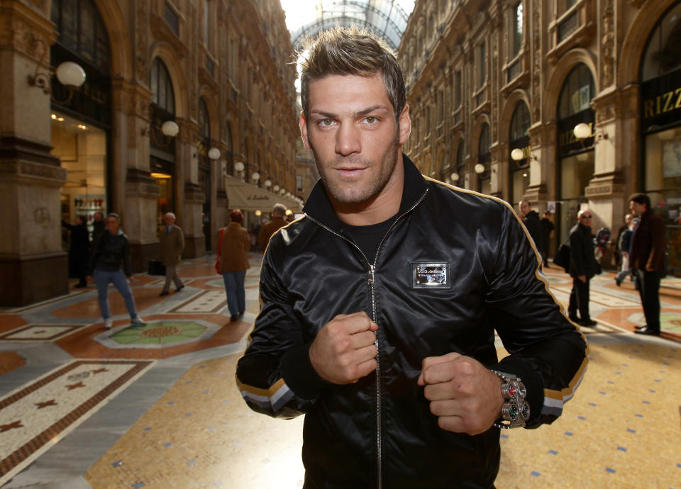 MILAN, ITALY - OCTOBER 18: Clemente Russo of the Thunder Milano Boxing Team poses in Galleria Vittorio Emanuele on October 18, 2010 in Milan, Italy. (Photo by Vittorio Zunino Celotto/Getty Images)