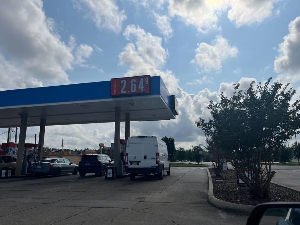 A Murphy USA gas station at 9350 U.S. 49 in Gulfport displays gas costs $2.64 per gallon on Tuesday, June 4, 2024.