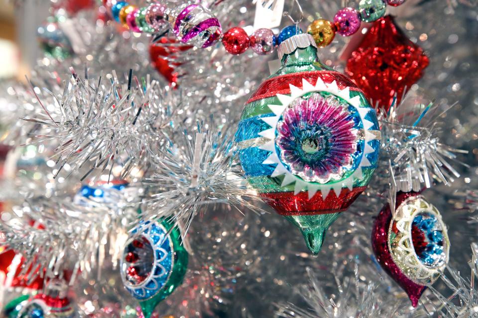Bright and shiny, retro ornaments are a hot trend for the holidays in 2022. Dillard's Homestore Mall St. Matthews