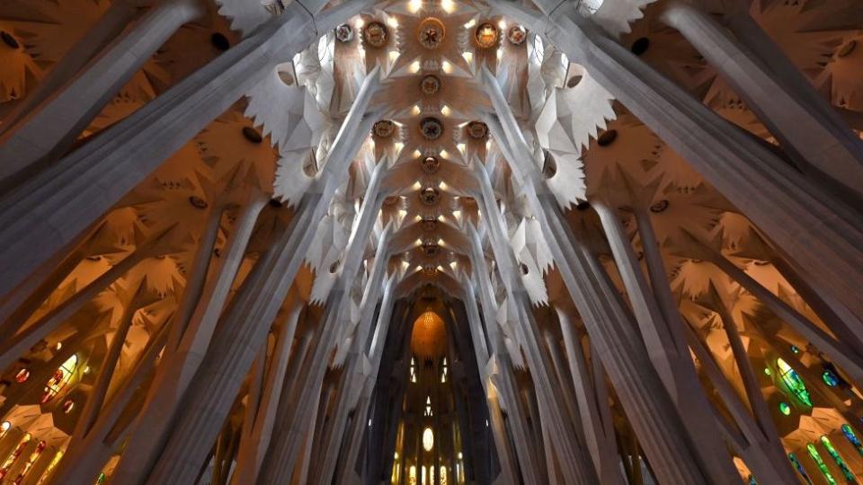 El interior de la Sagrada Familia