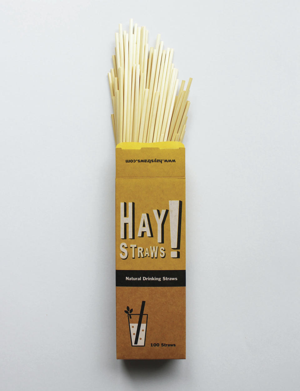 This photo shows a box of pasta drinking straws sold by Hay! Straws. Non-plastic straws come in a range of materials and can make great gifts for the holidays. (AP Photo/Hay! Straws)