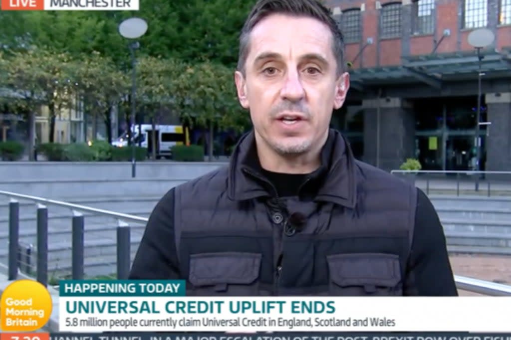 Gary Neville on Good Morning Britain (ITV)